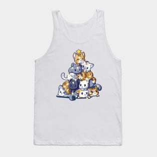 Christmas tree with cats Tank Top